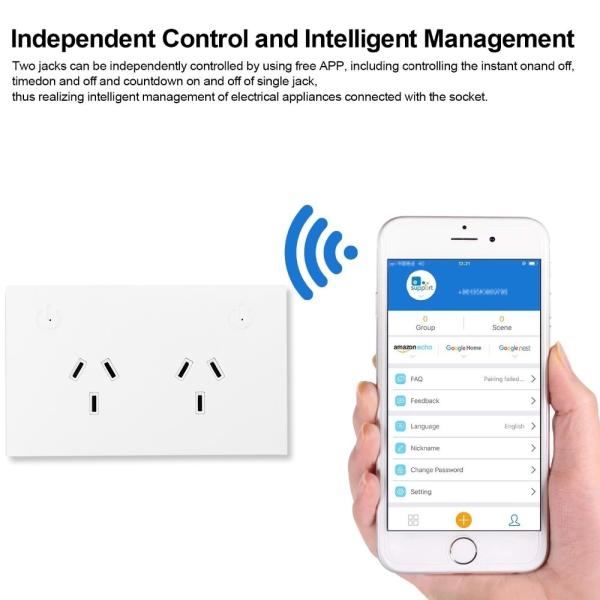 PC Smart à prova de fogo na tomada de parede da casa da tomada de parede 16Amp 300W Google