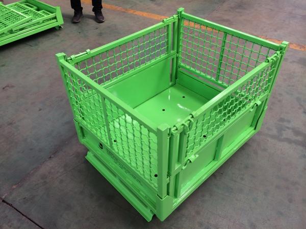 ISO RAL Galvanised 110kg 4 Layers Stackable Steel Wire Cages