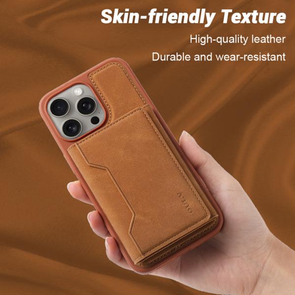 Custom Phone Wallet Cases Shockproof Leather Cell Phone Wallet Brown Black Blue Gray