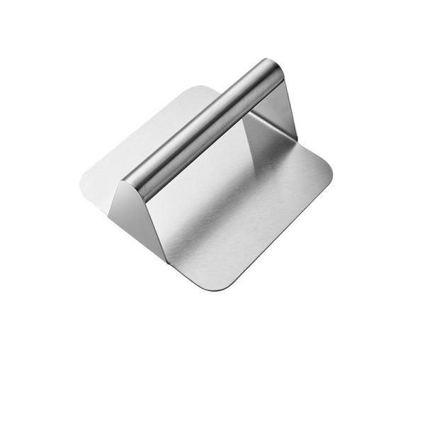 Square Design Non-Stick Stainless Steel Burger Press Easy Grilling Fabric Tool/Apron
