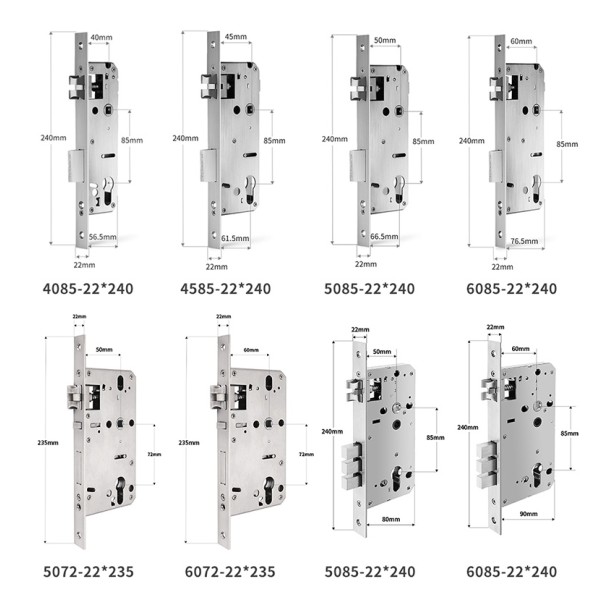 Yagu Easy Installation Tuya App Adjustable Fingerprint Code Key Smart Door Cylinder Lock Fingerprint Passcode Smart Lock