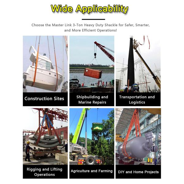 Chain Sling Ring Oblong Master Link Hoist Ring for Lifting Rigging