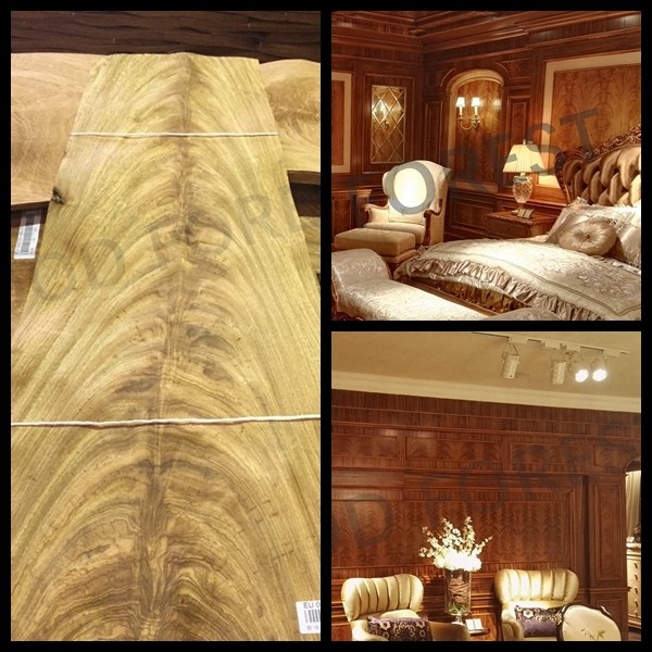 Зерно облицовки Cerejeira Wenge естественное деревянное специально для украшения гостиницы