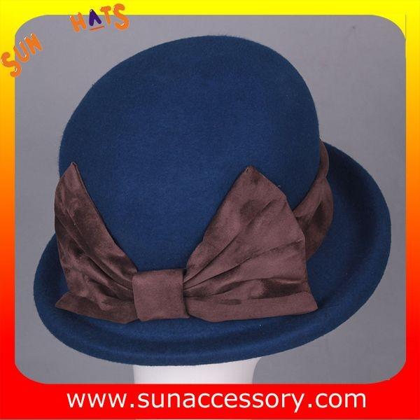 6811147 Sun Accessory customized  winner  fashion 100% Australia wool felt  hats, women hats and caps wholesaling