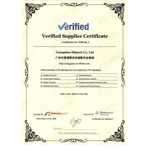 Guangzhou Star Mustang Construction Machinery Parts Co., Ltd Certifications