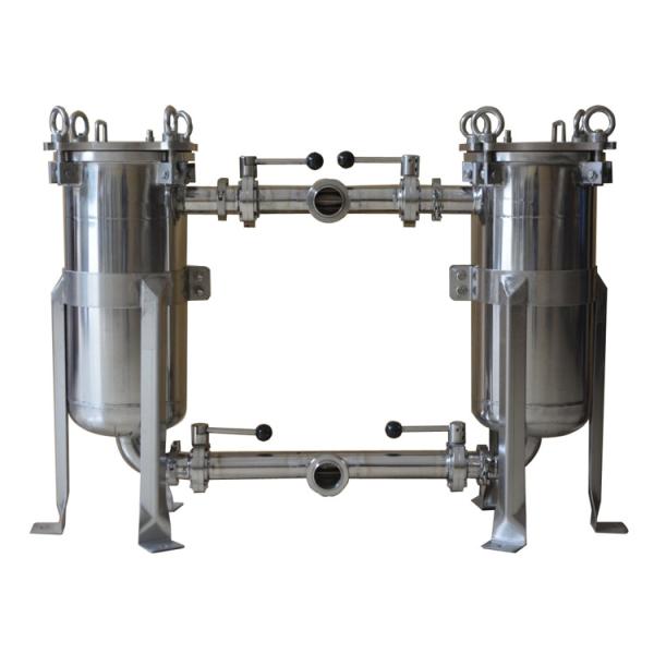 Casa de filtro de sacos de aço inoxidável confiável para capacidade de filtragem de 3000L/hora