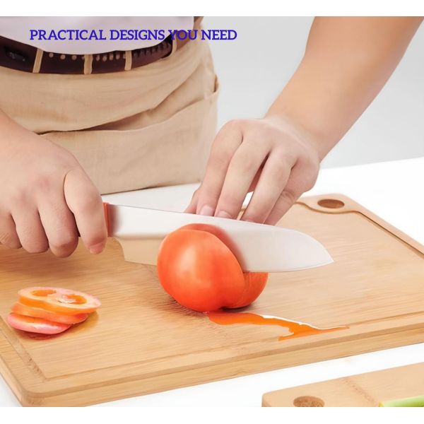 кухня разделочной доски 38x27x1.5cm квадратная бамбуковая изгибает более зеленого шеф-повара с пазом