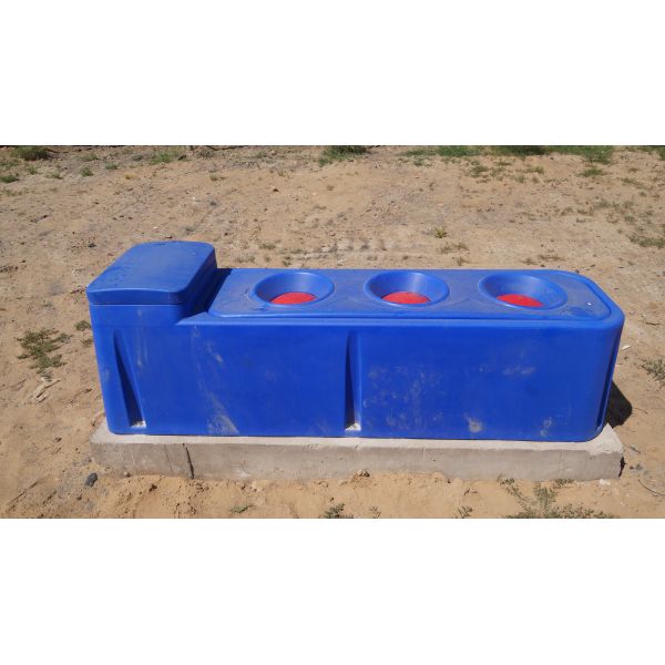 2.25m Cattle Water Trough with 140L Heavy-duty Impact Resistant Polyethylene Material and 1 year warranty