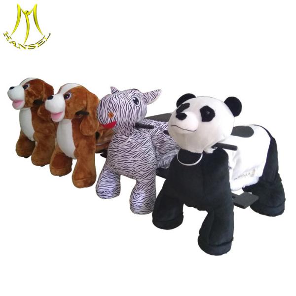 Hansel  plush dog toys rides child animal car electric walking toys for mall