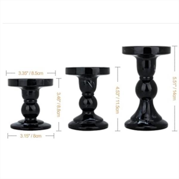 Gráfico elegante porta-velas de vidro cinza barato para decoração de casamento