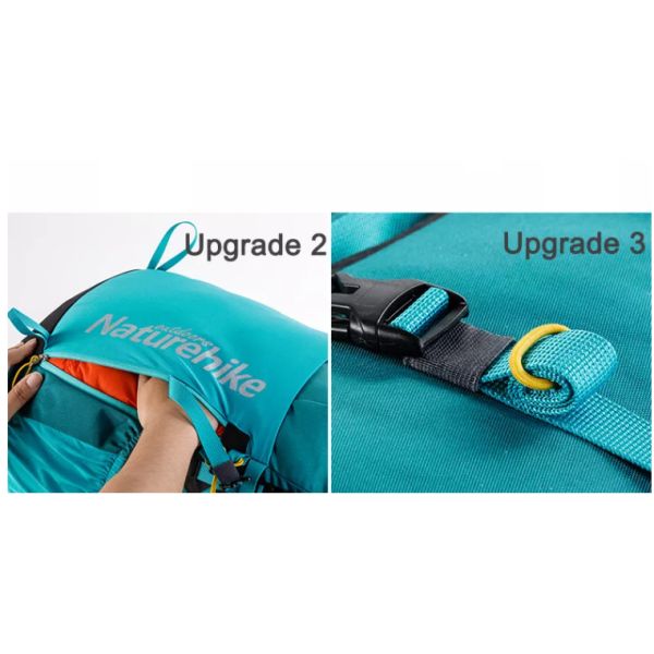 Polyester 0.1kg Lightweight Waterproof Backpack 60cm Mountain Trekking Bag