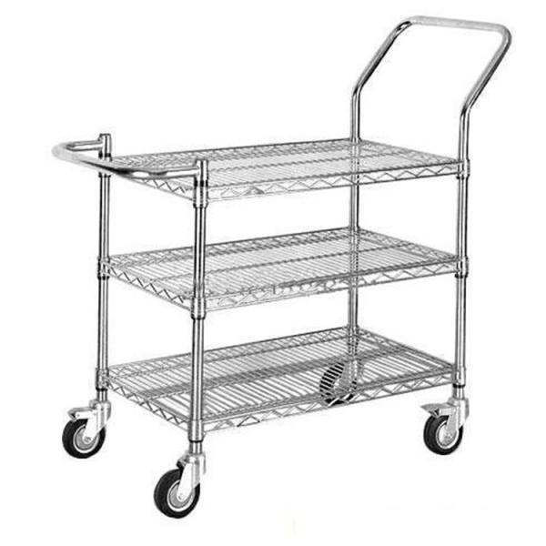 Carbon Steel SMT ESD Trolley SMD 4 Layers ESD Shelving Rack