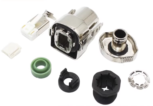 Siemens network cable plug 6FX6002-2DC10 20   RJ45 67E encoder connector RJ45 zinc alloy 4 2 large head connector