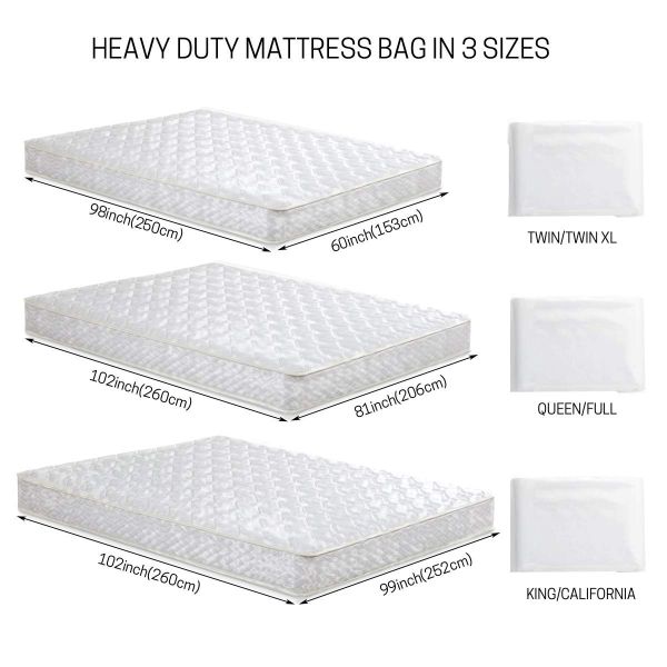 Plastic Mattess Storage Covers Bag Heavy Duty Protective Bags Double Bed Prefect For Moving Large Plastic Mattress Bags