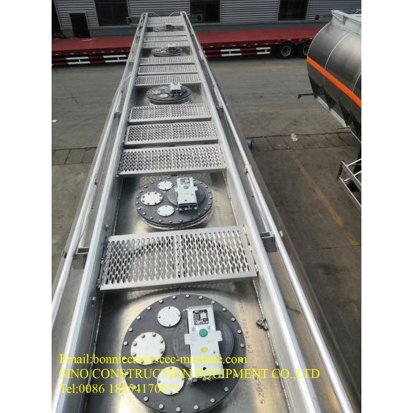 3 трейлера топливозаправщика 70T топлива осевой стали сверхмощных Semi