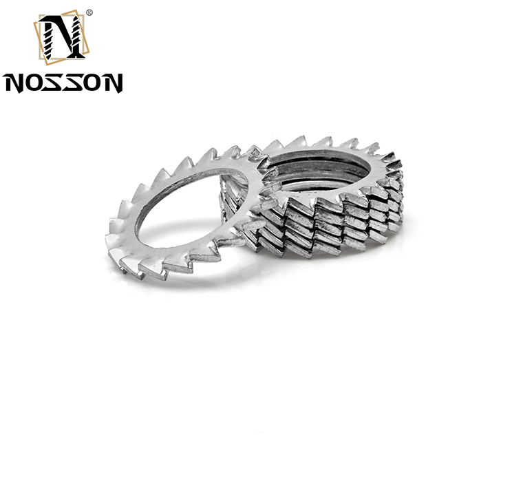 Split Style Stainless Steel DIN6797 External Teeth Lock Spring Serrated Washer for JIS Standard M6-M30 to Meet Customer Requirements