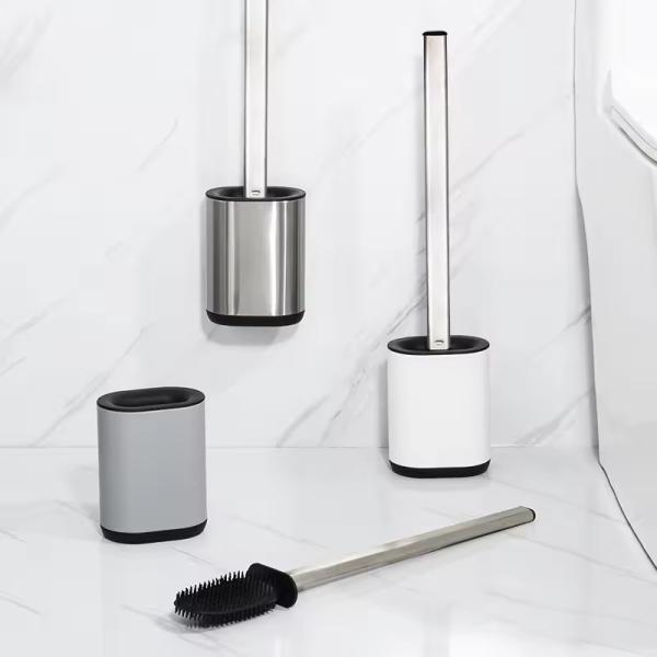 TPR 2.0 Stainless Steel Toilet Cleaning Brush And Holder Set Modern Design