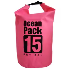 Customized 15L Capacity PVC Waterproof Dry Bag with Fully Welded Seams for Outdoor Sports