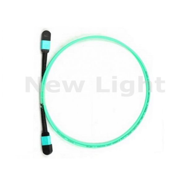 1M 12 Core MTP to MTP OM3 Multimode Fiber Optic Patch Cord Cable