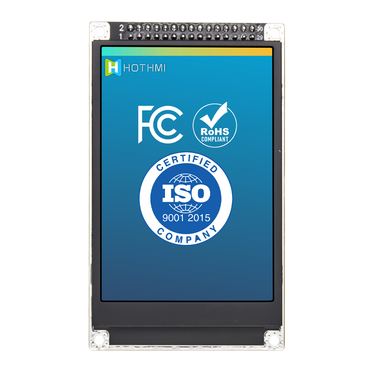 5 индикаторная панель модуля экрана 800x480 UART TFT LCD дюйма умная серийная с сопротивляющимся касанием