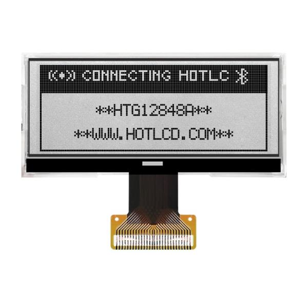 128X48 RODA DENTEADA gráfica LCD ST7565R-G | Exposição de STN+ com lado branco Backlight/HTG12848A