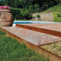pelouse en acier non de rouillement de Corten affilant la bordure en acier de jardin rouillée par 2.4m