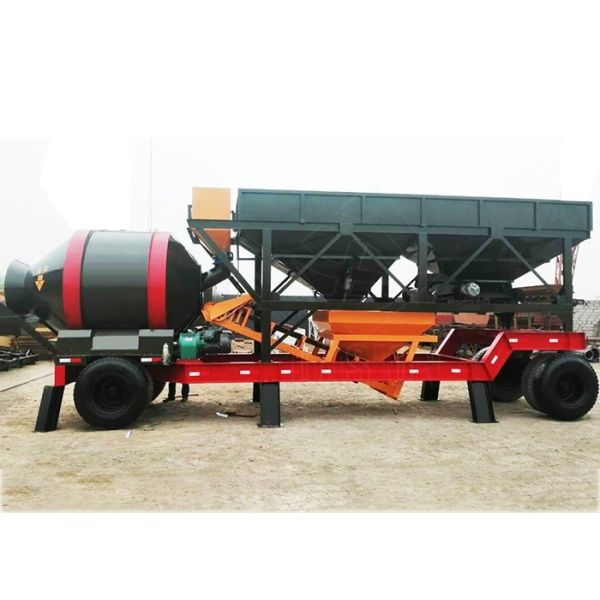 Small Capacity Mobile Concrete Plant Portable Concrete Batching Plant