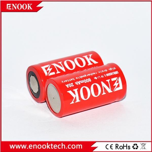 18350 Rechargeable Lithium Ion Battery Cell 800mah For Laptop battery
