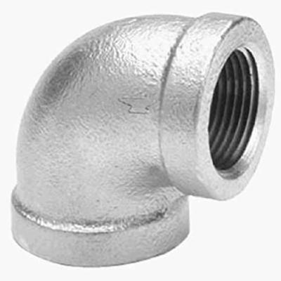 Encaixe de tubulação do ferro maleável revestimento galvanizado fêmea do cotovelo 1-1/4” NPT de 90 graus