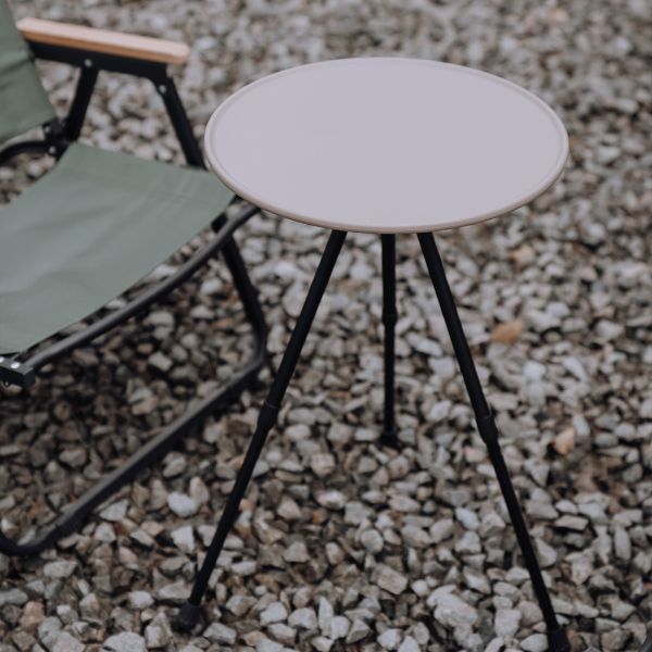 Mesa de acampamento dobrável portátil de altura ajustável de alumínio leve