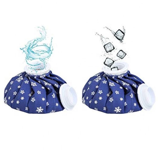 Reusable Ice cold packs hot water Bags different size therapy Pain Relief hot water ice bag blue green color