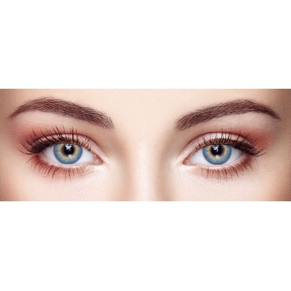 ISO13485 Private Label Coloured Blue Eye Contact Lenses For Brown Eyes