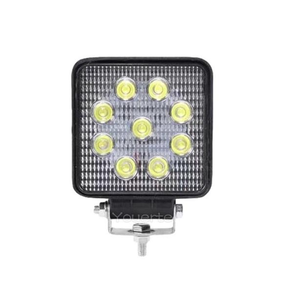 4x4 27w LED Tractor Lights 3x9 , Yellow LED Truck Fog Light