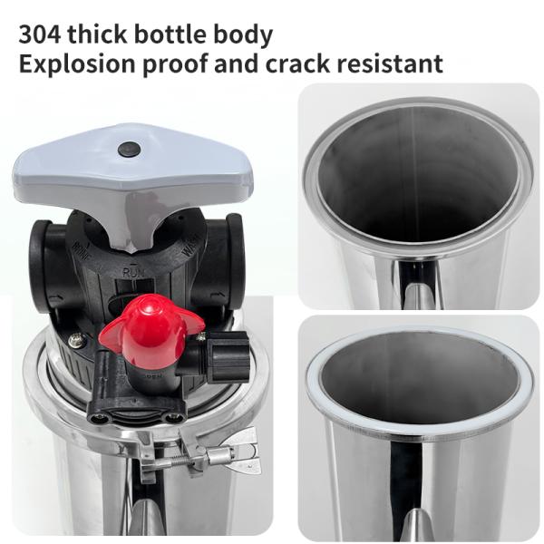 Manual Central Water Softener Resin Filter SS304 Calcium Ion Exchange 1000L/H 2000L/H 3000L/H