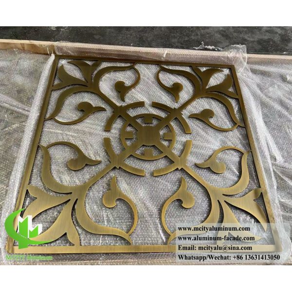 Coupe au laser de la sérigraphie métallique 10 mm Partition en aluminium