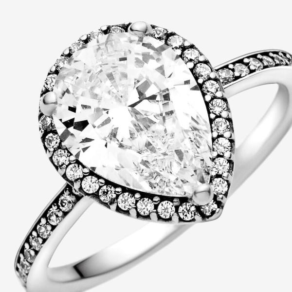 Women's Engagement 925 Sterling Silver Rings 1Carat Moissanite Diamond