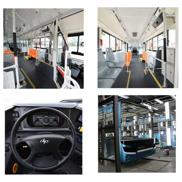 низкий уровень автобуса центра города 10.5m очаровывает чистую электрическую емкость 268kwh батареи мест автобуса 30