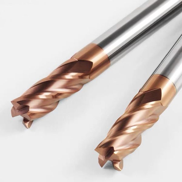 Нано покрытие CNC фрезерная резачка Вольфрамовая стальная плоская фрезерная резачка для алюминиевого сплава