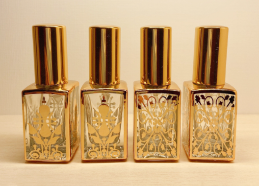 10ml Electroplated UV Perfume Bottle Glass Tube Aluminum Spray Perfume Distribution Bottle