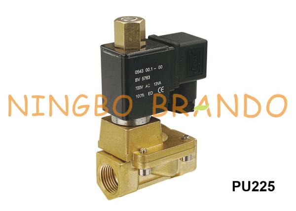 2/2 de tipo válvula de solenoide de bronze 3/4 da barretina mais ou menos cilíndrica e emplumada do NC da maneira PU225-03 1/2” PU225-04 220V 24V