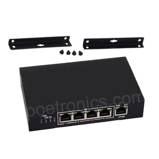 POE-S104F 4 Port IEEE 802.3af 10/100Mbps 15.4W POE Switch (60W External Power)