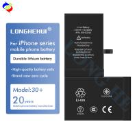 Bateria preta para iPhone 5 5s 6 6s 6plus 6splus 7p 8 Plus X XR XS Max 100% Vida útil