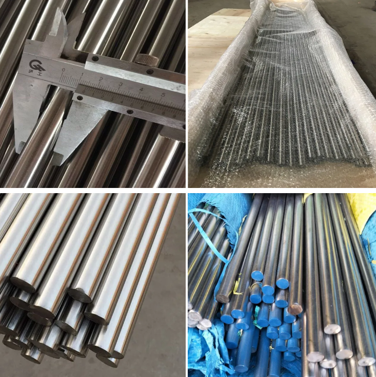 1,4404 1,4571 1,4438 final polaco Rod redondo de acero inoxidable 3000m m 5800m m 6000m m