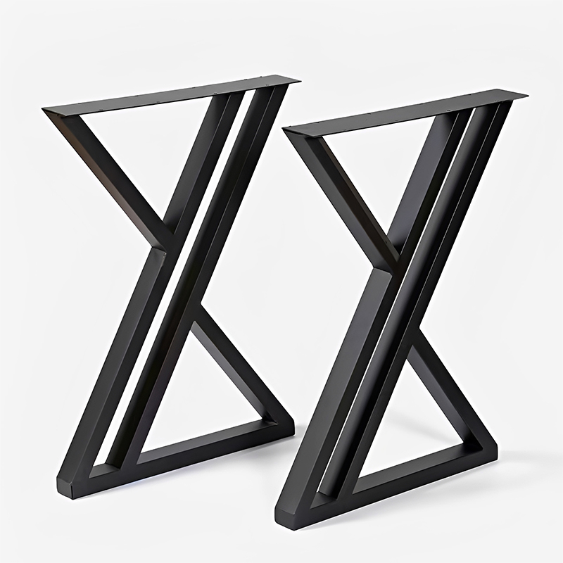 X-shaped Iron Frame Heavy Duty Table Bracket Metal Table Legs for Desk Slab Table & Dining Table Furniture Support Legs