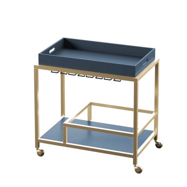 Brass Wine Drink Bar Cart Restaurant Serving Trolley Customized