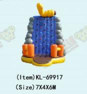 Colorful Fun Inflatable Wall with Caterpillar Rock - Climbing  Adventure