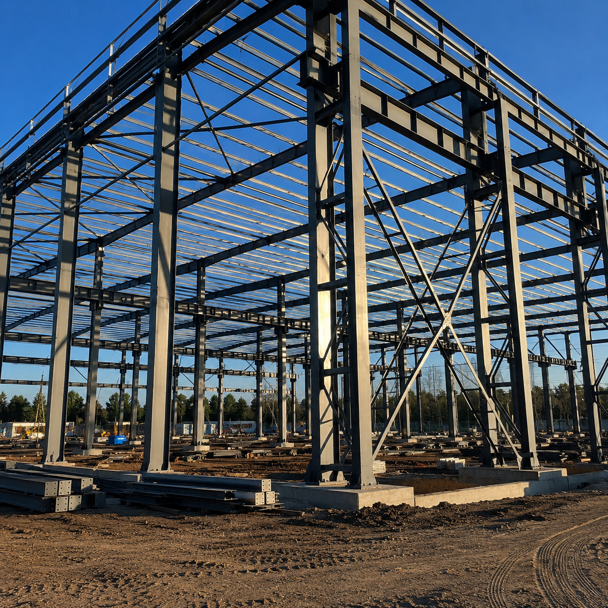Color Steel Sandwich Panels Prefab Metal Buildings Modular Structure For Superior Structural Strength