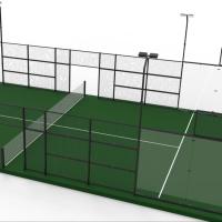 Área de ténis de padel sintética lisa para o exterior Fácil instalação
