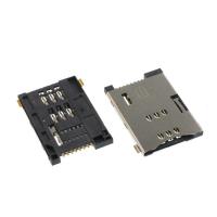 altura micro Sim Cartão Conector Soquetes 8 Alfinete Empurre Estendido Modelo de 2.2mm