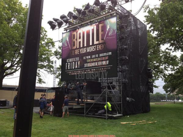 P5.95mm Outdoor Led Display For Rental 500mmx1000mm Lightweight Aluminium Events Led Display